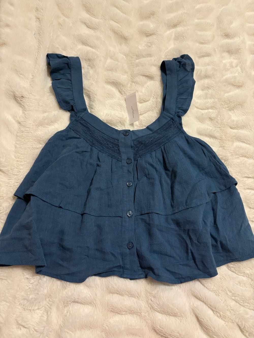 NWT American Eagle Outfitters Blue Tiered Button Camisole